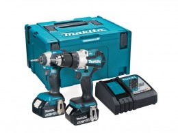 Makita DLX2507TJ 18V LXT Brushless 2 Piece Kit, 2x 5.0Ah Batteries, Charger & MAKPAC Case £394.95